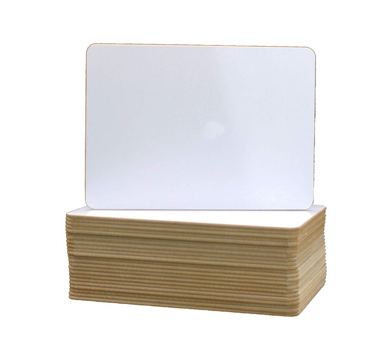 Flipside Products ألواح بيضاء قابلة للمسح الجاف من فليبسايد برودكتس 5" × 7"، حزمة صفية، لوح جانبي واحد للاستخدام في الصف، قابلة لإعادة الاستخدام لمشاركة المجموعة - 24 حزمة - Image 1